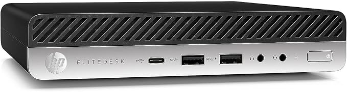 HP EliteDesk 800 G4 Mini Tiny Business PC, Intel Hexa-Core i5-8500T up to 3.5GHz, 16GB DDR4 RAM, 256GB NVMe SSD, Dual Monitor Support, WiFi, Bluetooth, HDMI, DisplayPort, Windows 11 64-bit (Renewed)