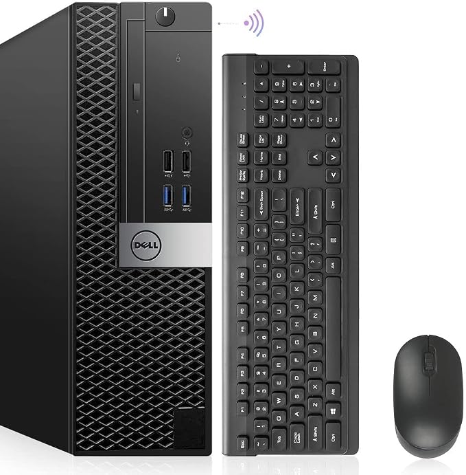Dell Desktop Computer Windows 11 Pro OptiPlex 7040 i7 Refurbished Small Form Factor PC, i7-6700 3.40GHz,32GB Ram DDR4 New 1TB M.2 NVMe SSD,AX210 Built-in WiFi 6E, HDMI 3 Monitor Support (Renewed)