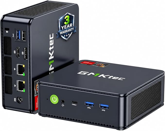 GMKtec M5 Ultra Mini PC AMD Ryzen 7 7730U (Turbo 4.5GHz) Upgradeable RAM